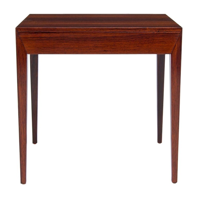 Mid Century Side Table In Rosewood By Severin Hansen, Danish 1960’s For Sale