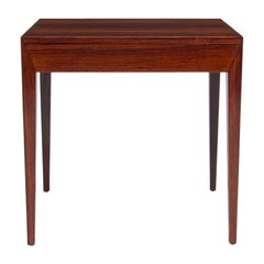 Mid Century Side Table In Rosewood By Severin Hansen, Danish 1960’s