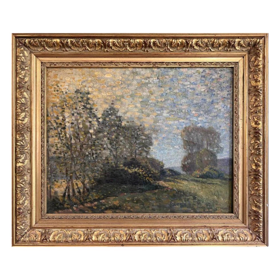 19th C Parisian Impressionist Painting For Sale