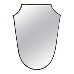 Midcentury Brass Italian mirror