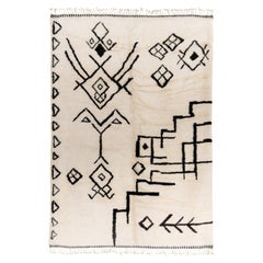  Handmade Moroccan Rug - 100% Natural Wool  - Tribal style