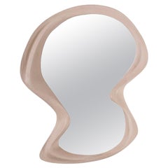 Amorph Rose wall mirror in Whitewash stain on Ash wood 