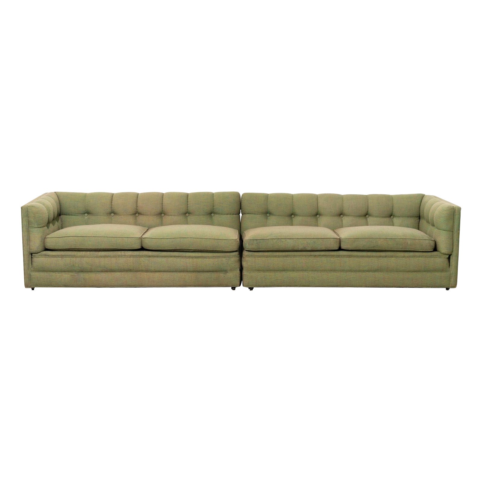 Harvey Probber Deep Tufted Sectional from the Nuclear Sert Series Early 1950s