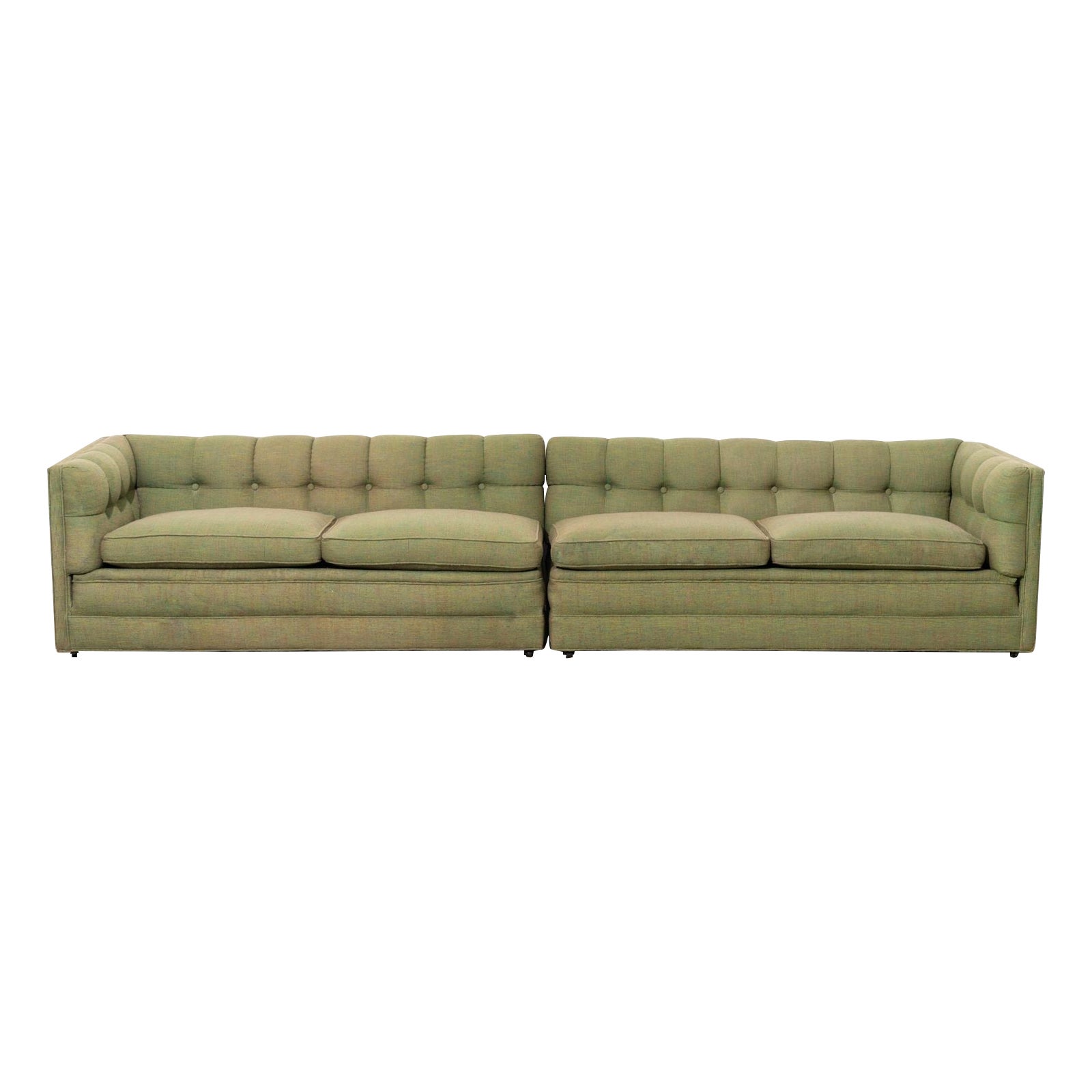 Harvey Probber Deep Tufted Sectional from the Nuclear Sert Series Early 1950s