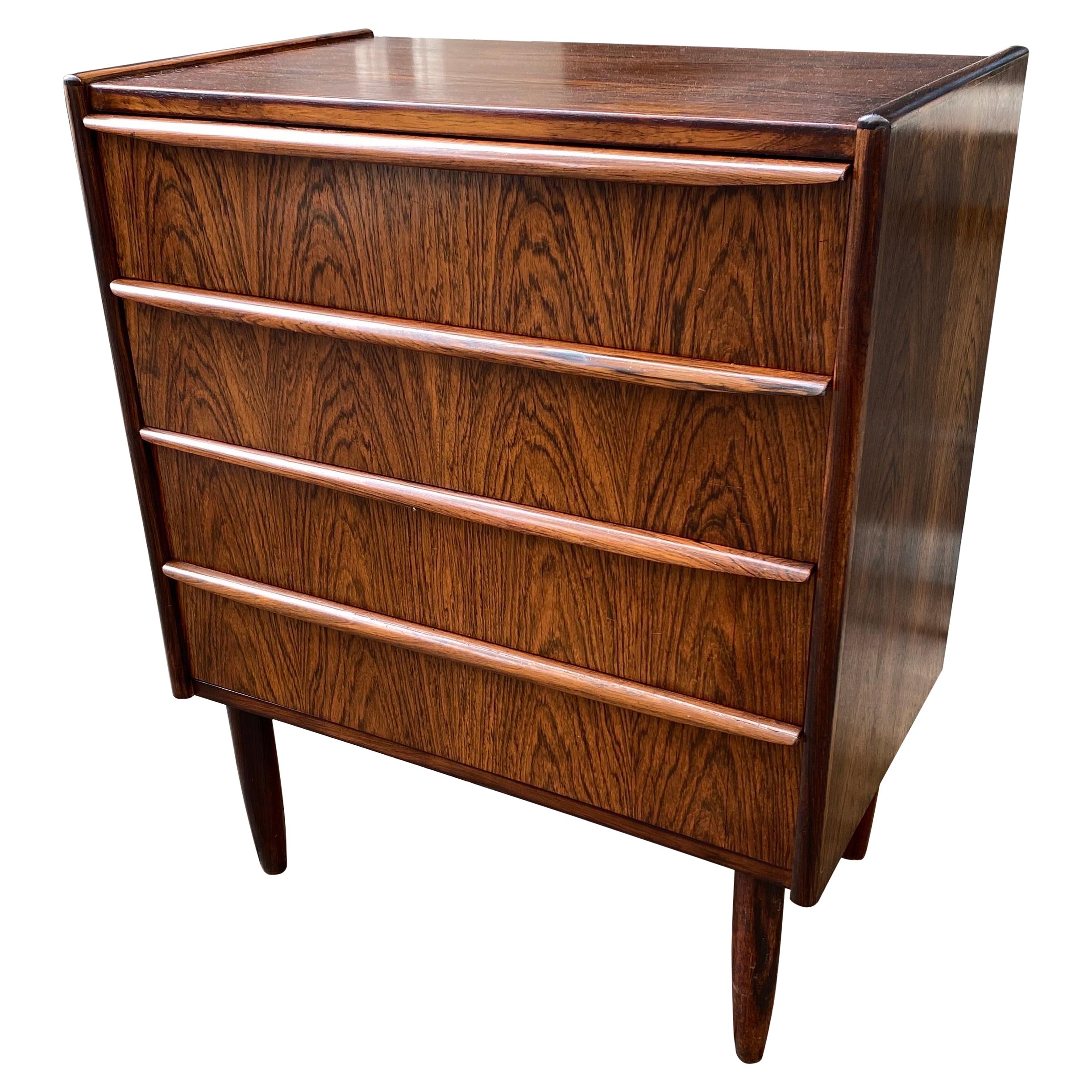 Danish Rosewood Small Dresser in the style of Arne Vodder