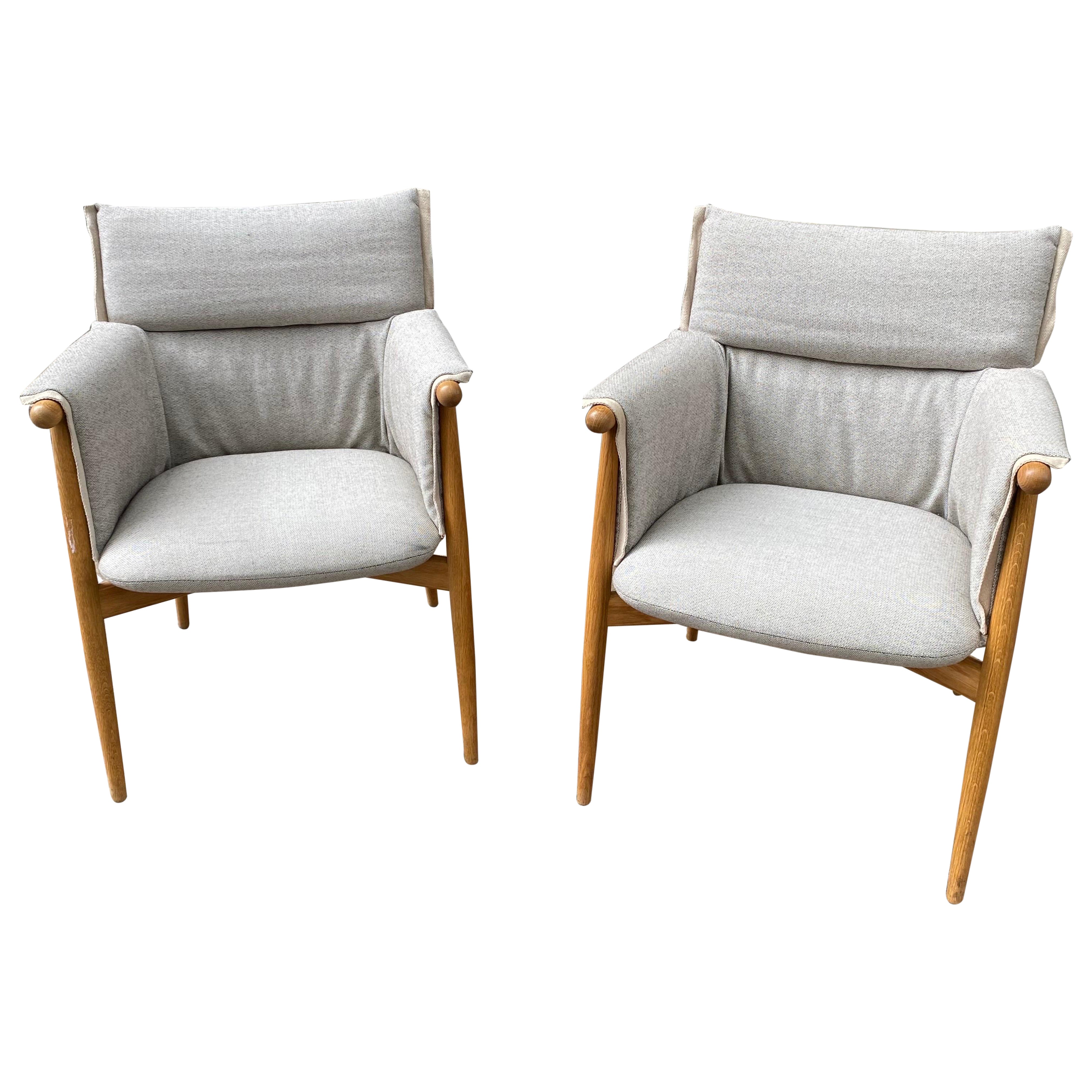 Carl Hansen and Son Pair of "Embrace" Chairs 