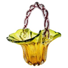 Cristal de Murano multicolor grande atribuido a Fratelli Toso circa 1950