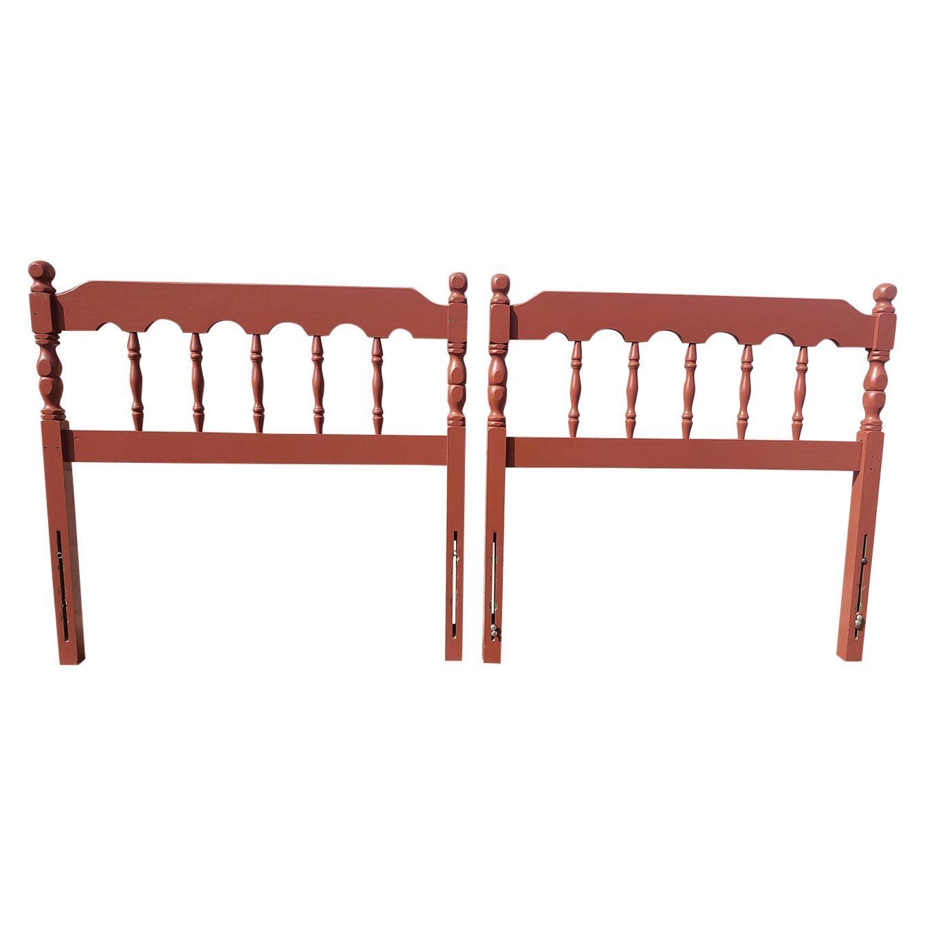 Mid-Century American Classical Painted Twin Size Headboards, A pair For Sale