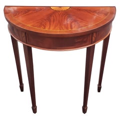 Hekman Copley Place Flame Mahogany Demi-lune Console / Hall Table