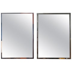 Pair of chromed mirrors