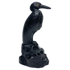 Wedgwood basalt pottery ‘Heron’, modelled by E.W.Light, c. 1913.