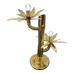 Italian Cactus Brass Table Lamp, circa 1960