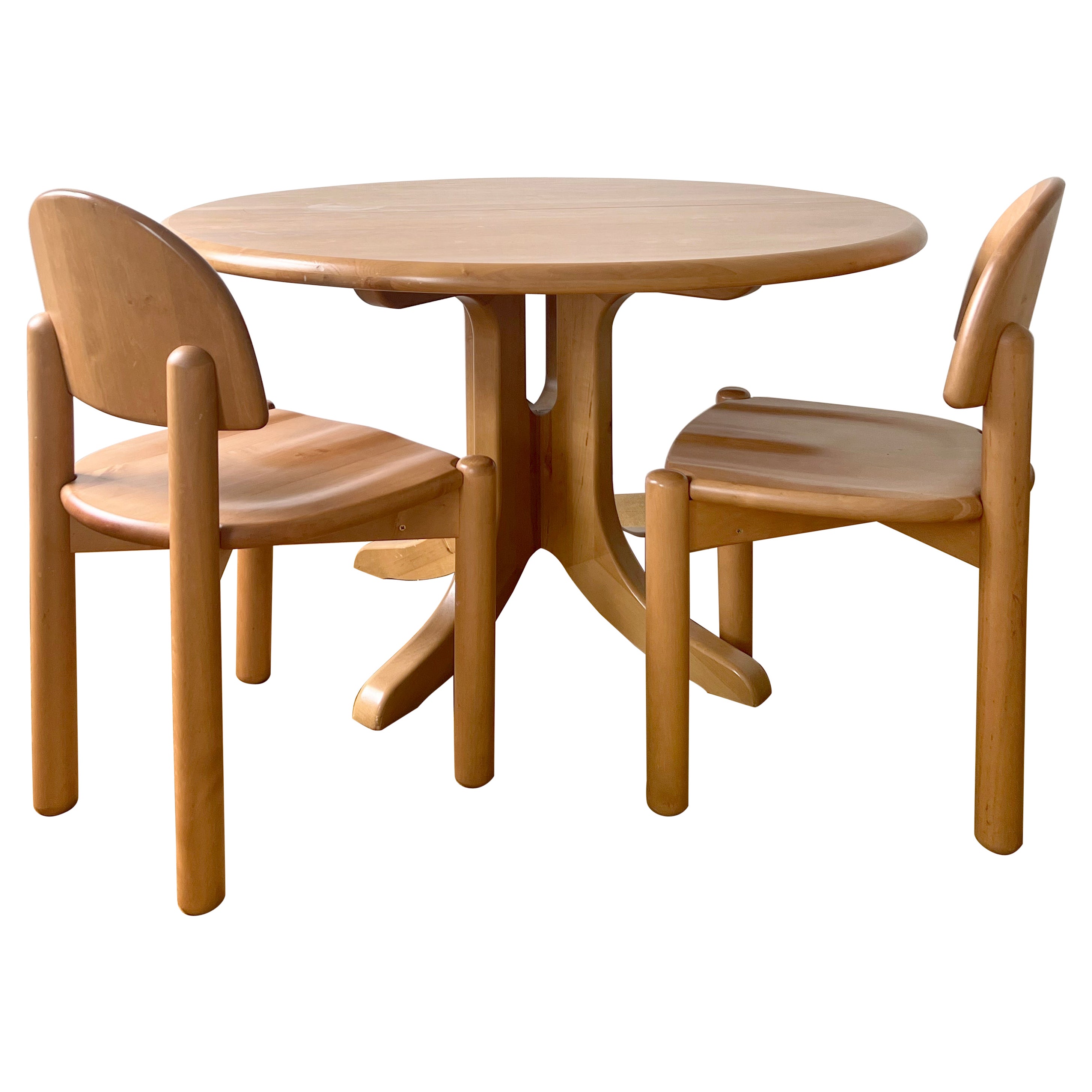 1970s Rainer Daumiller For Hirtshals Dining Set W 6 Chairs And 1970s-rainer-daumiller-for-hirtshals-dining-set-w-6-chairs-and