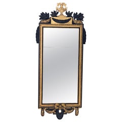 Early 19th Century Gustavian Parcel Gilt Pier Mirror