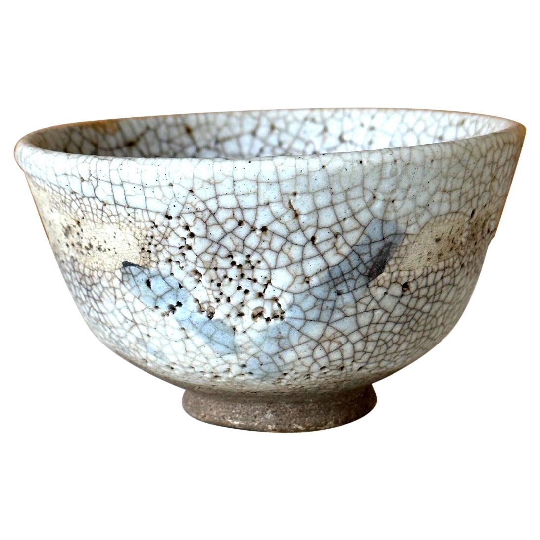 Japanische Shino Chawan-Teeschale aus der Edo-Periode