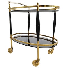 Vintage italian serving trolley by Cesare Lacca, 1950s 