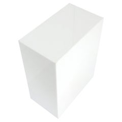 White Acrylic Pedestal Column or Drinks Table