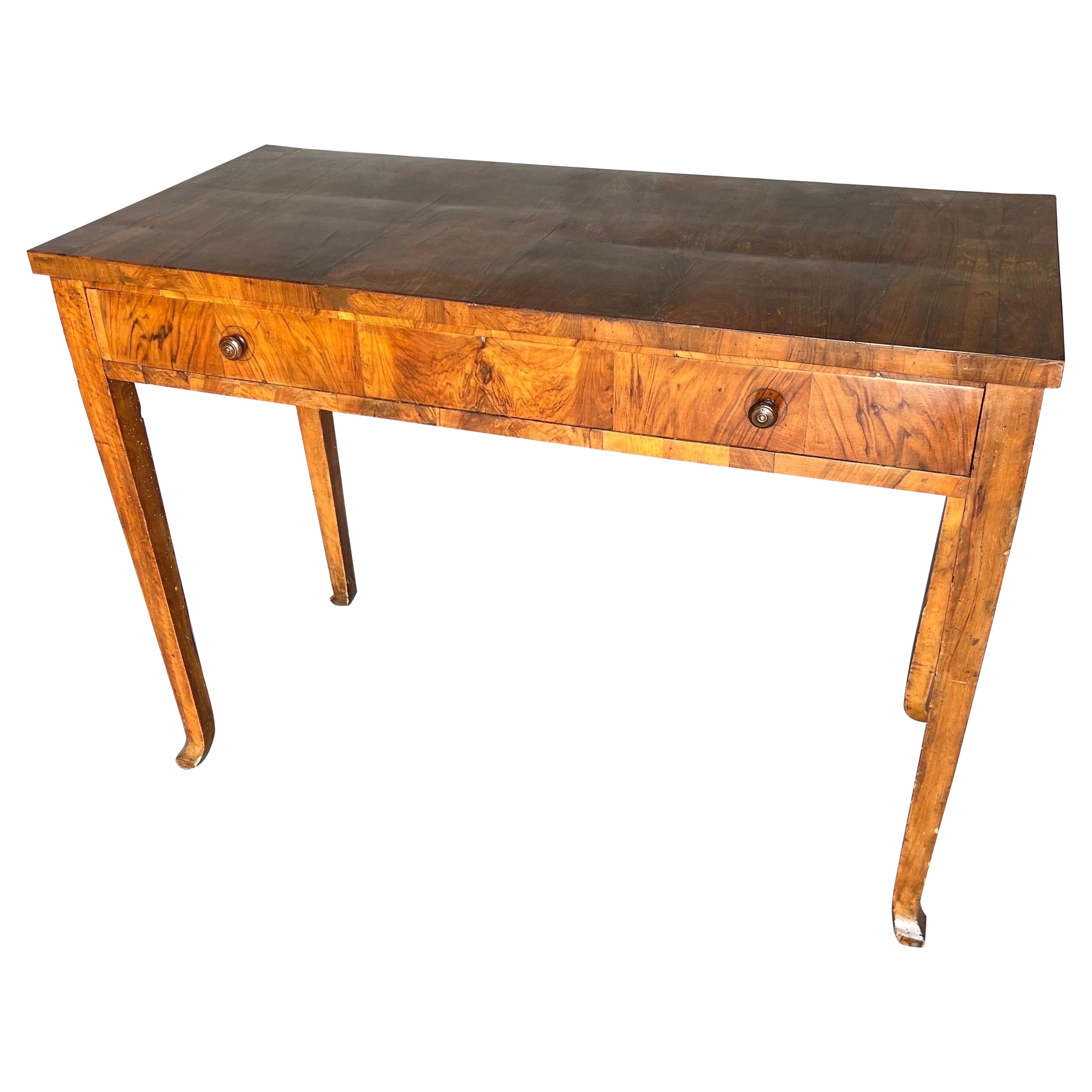 Late 18th- early 19th century Biedermeier Single Drawer Console 