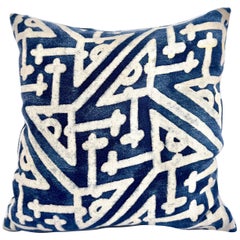 Geometric Patterned Blue & White Fortuny Lavender Sachet
