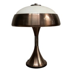 Retro 1970's Italian " mushroom" space age table lamp