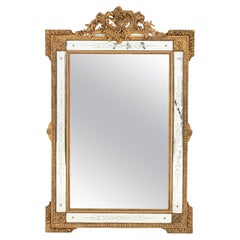 Antique French Louis XV Style Parclose Mirror