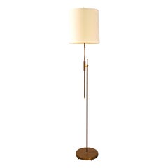 Brass and Copper Adjustable Floor Lamp by Falkenbergs Belysnings, 1960s