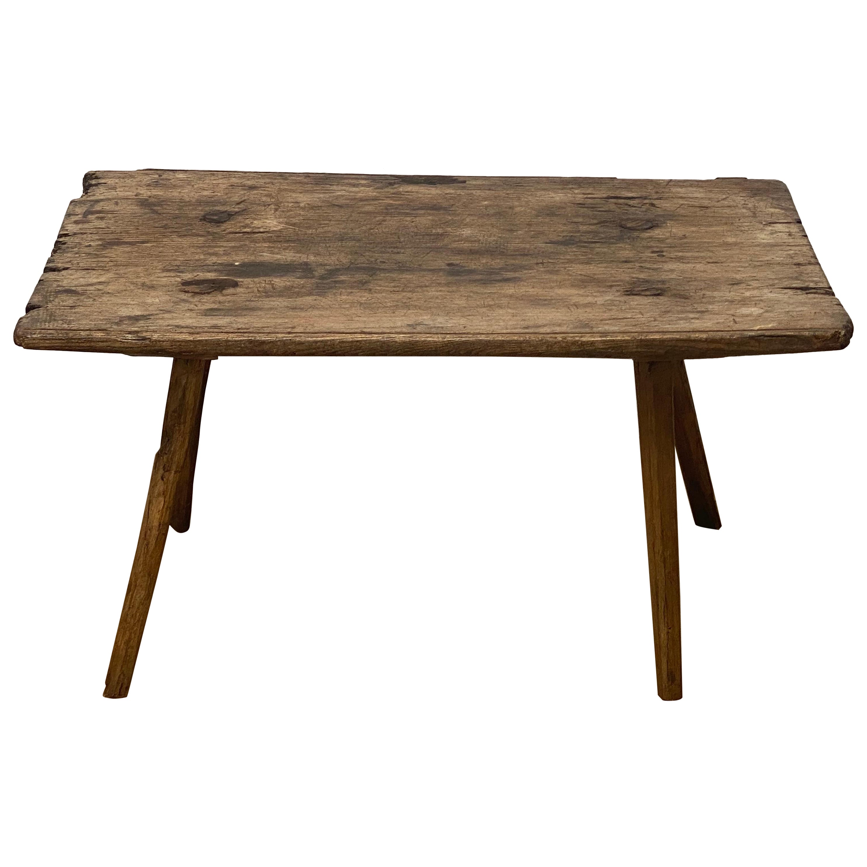 Mid Century Wooden Italian Work Table For Sale