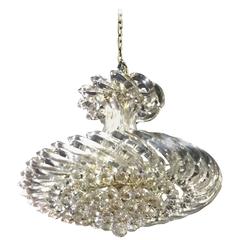 Mid Century Chandelier Lucite and Decorative Balls 12