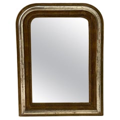Small Louis Philippe Mirror (Silver & Amber)