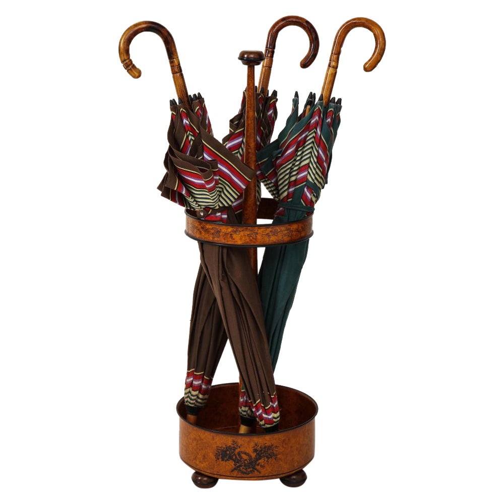 Orange Tôle Runder Umbrella Stand