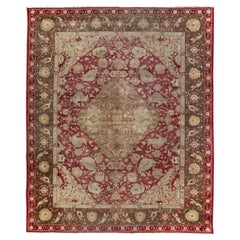 Antique Indian Finely Woven rug of Mughal Empire   5'11 x 7'7