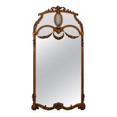 Antique Italian Neoclassical Gilt Wood Mirror, 19th C.
