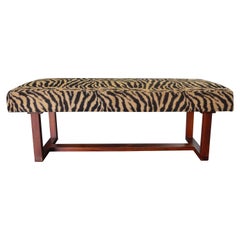 Retro Mid Century Scandinavian Modern Teak Bench