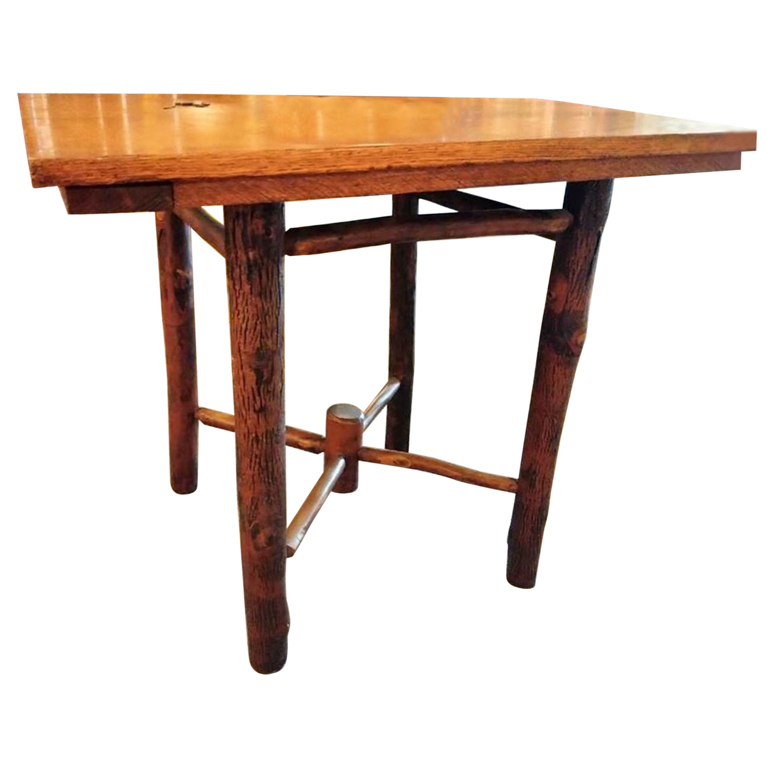 Old Hickory Square Center table For Sale