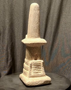  Rare Aztec 15th/16th Century Temple/Observatory Model w/ 1970 Provenance