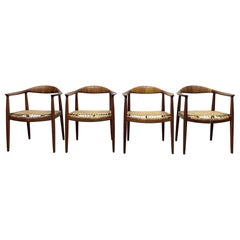 Set of 4 Hans Wegner JH-501 Armchairs for Johannes Hansen