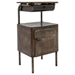 Central European Mid-Century Industrial Side Table