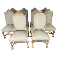 Set of Ten 19th C. Italian Dining Chairs