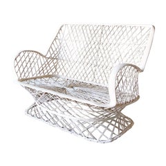 Mid Century Modern Spun Fiberglass Loveseat