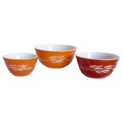 Vintage Autumn Harvest Bowls by Pyrex - Set of 3
