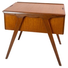 Sewing Table Made In Teak, Danish Design From 1960s
