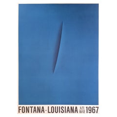 Original Vintage Fontana at Louisiana poster 1967