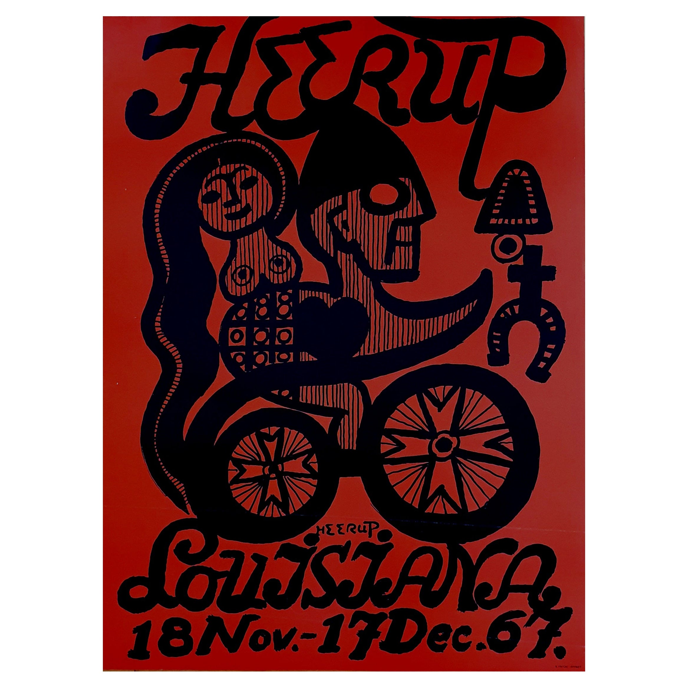 Original vintage Heerup Louisiana poster 1967