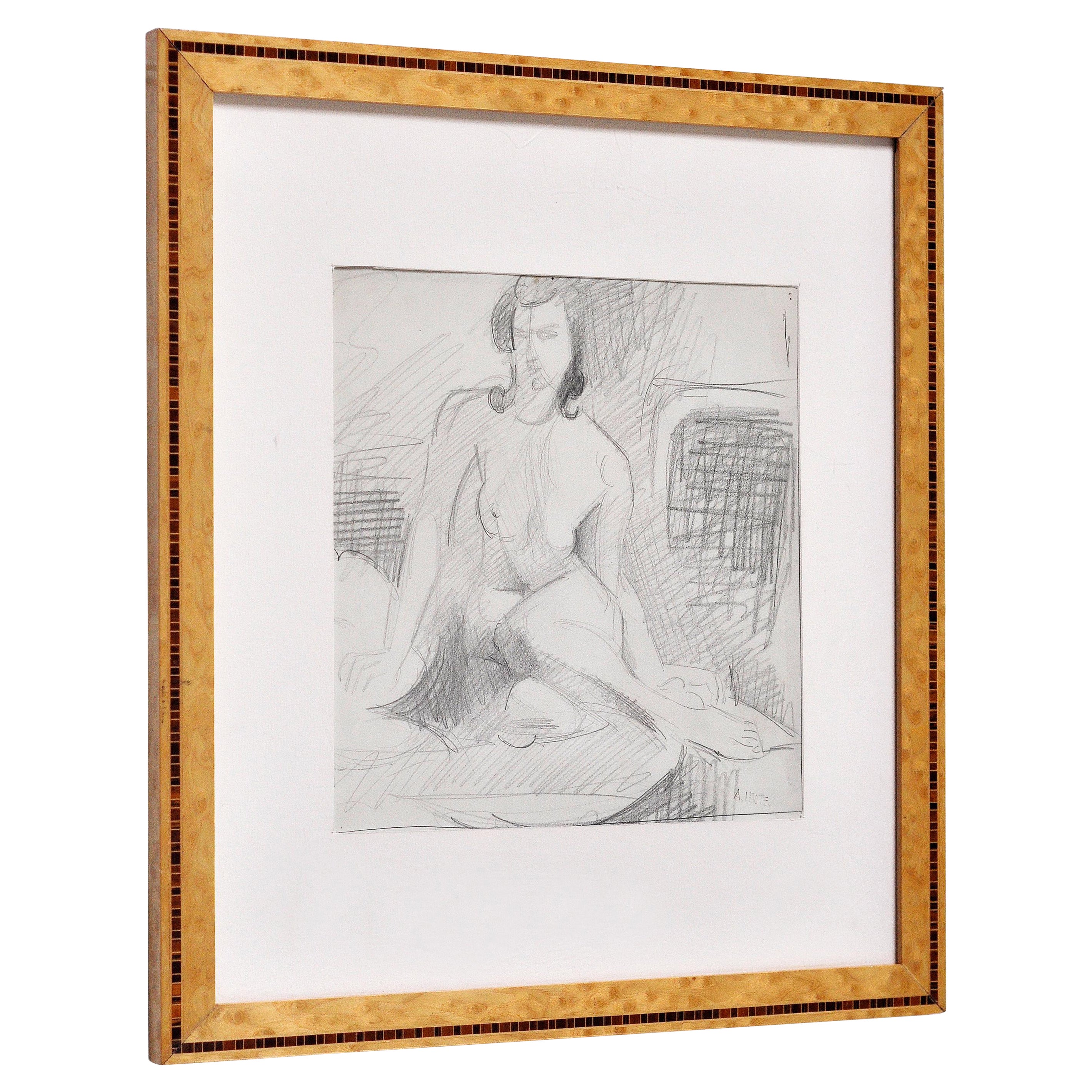 André Lhote (1885 - 1962) Abstract Pencil Drawing, 1920's For Sale