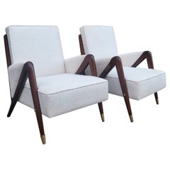 Coppia di poltrone, design anni '50/'60