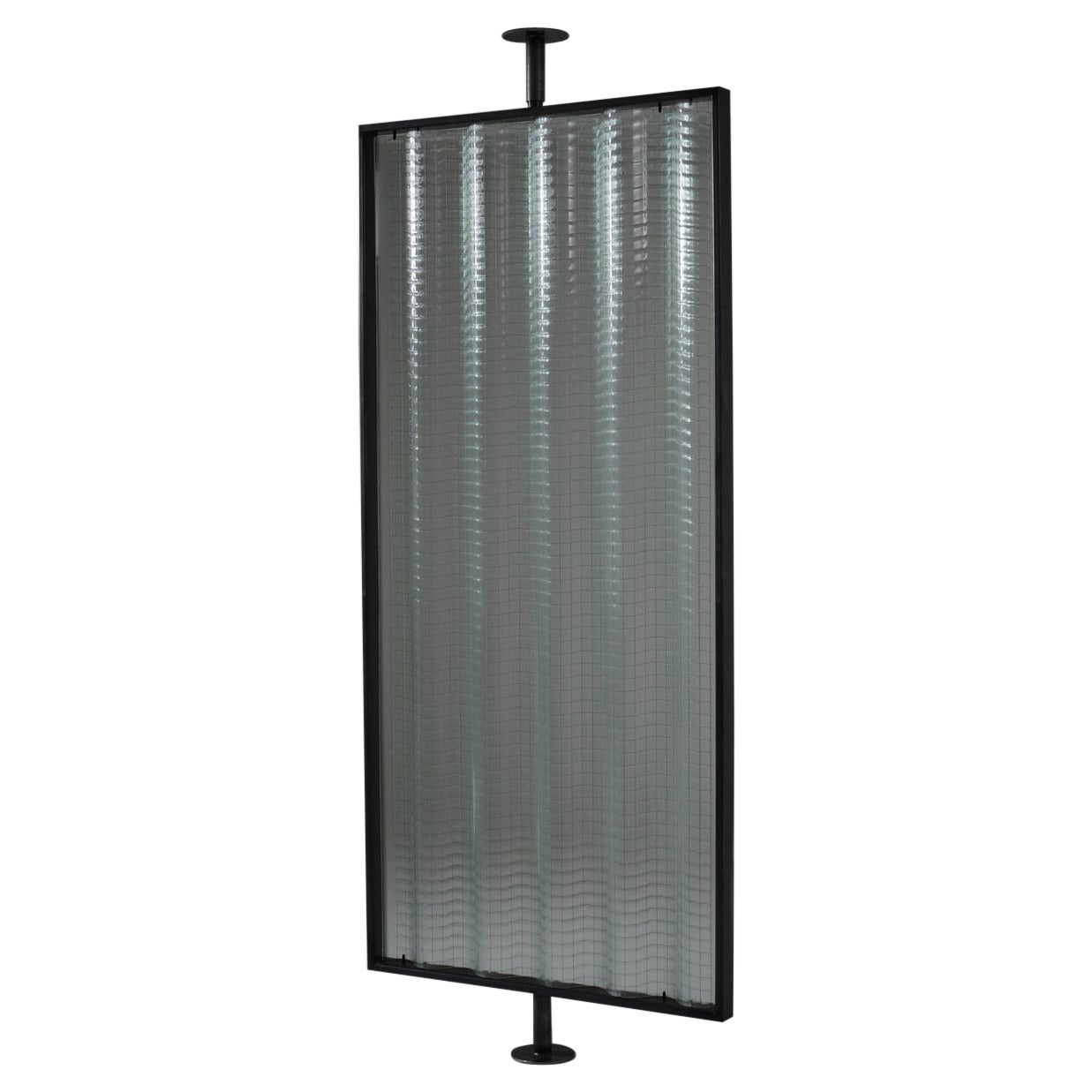 Structured Corrugated Glass Room Dividers by Saint-Gobain, France 1950s For Sale