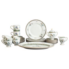 Wedgwood China "Humming Birds" Service for 6