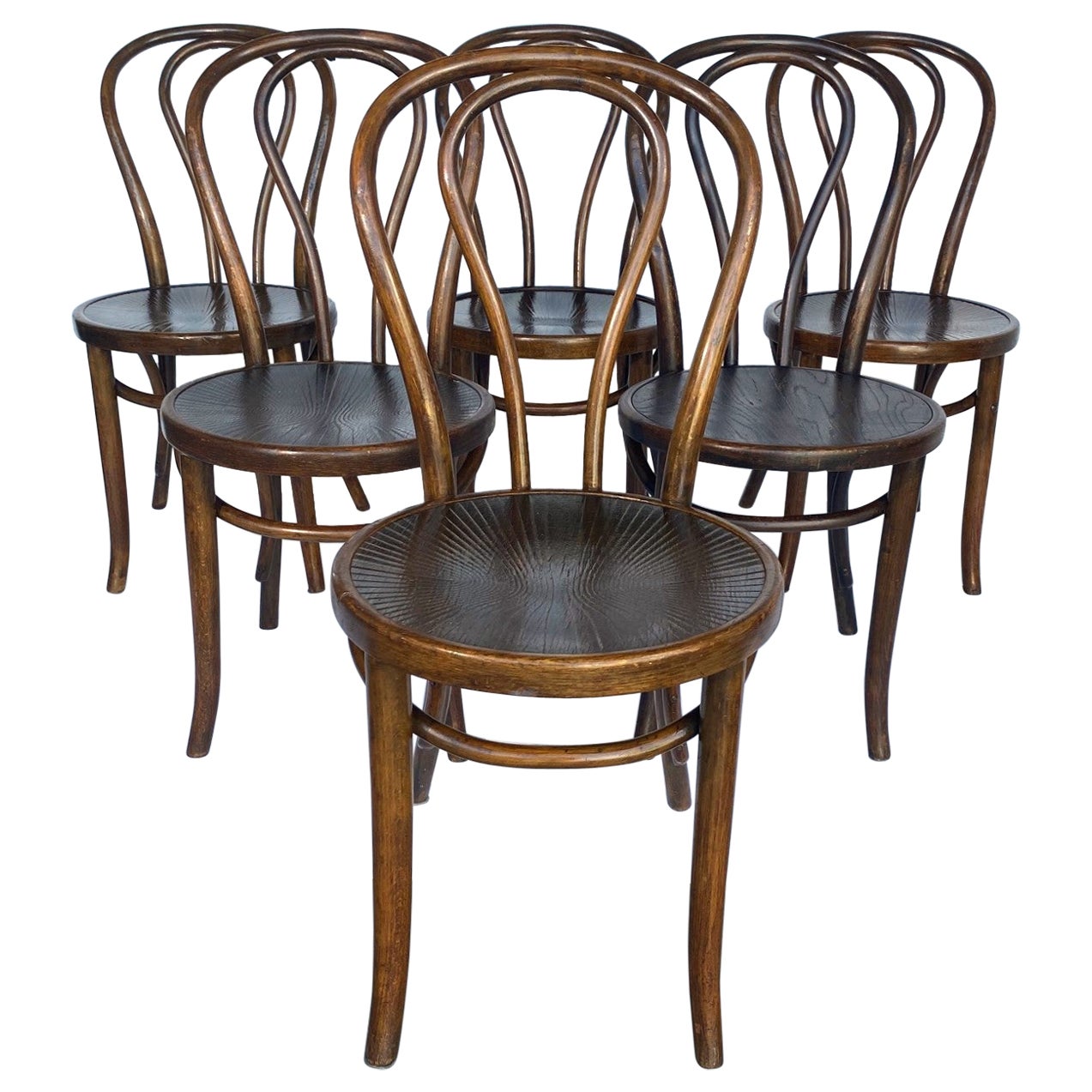 Bentwood Bistro Dining Chairs Set of 6