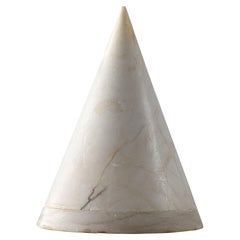 Conical Alabaster Pyramid Lamp Art Deco