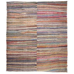 Grand tapis Kilim en coton (DK-123-14)